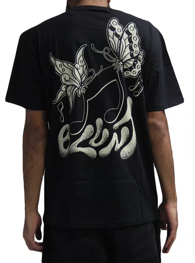 Camiseta Masculina Blunt Tunueflies Manga Curta Estampada - Preto