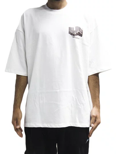 Camiseta Masculina Blunt Wonderland Manga Curta Estampada - Off White