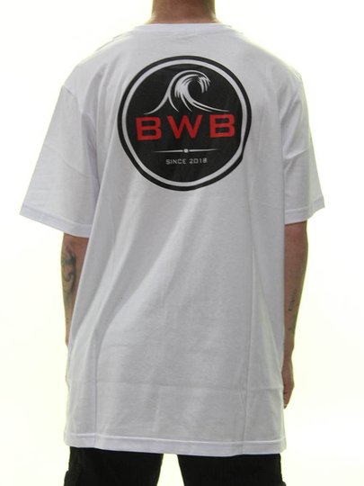 Camiseta Masculina BWB Logo Chest Manga Curta Estampada - Branco