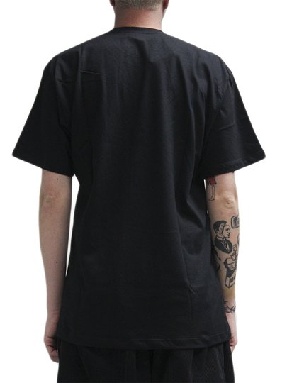 Camiseta Masculina Champion Logo Script Ink Manga Curta Estampada - Preto