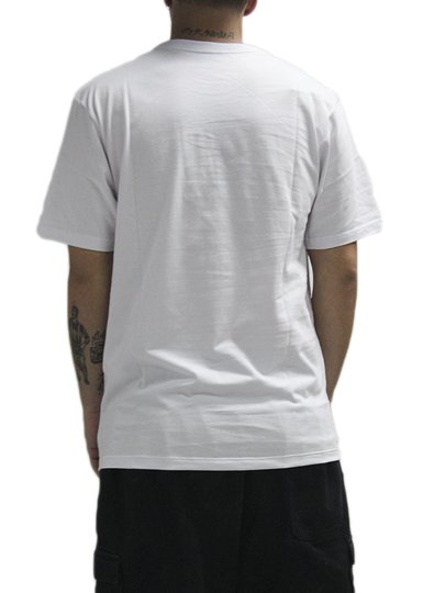 Camiseta Masculina Champion Mini Script Manga Curta Estampada - Branco