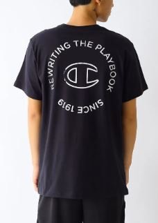 Camiseta Masculina Champion Playbook Manga Curta Estampada - Preto