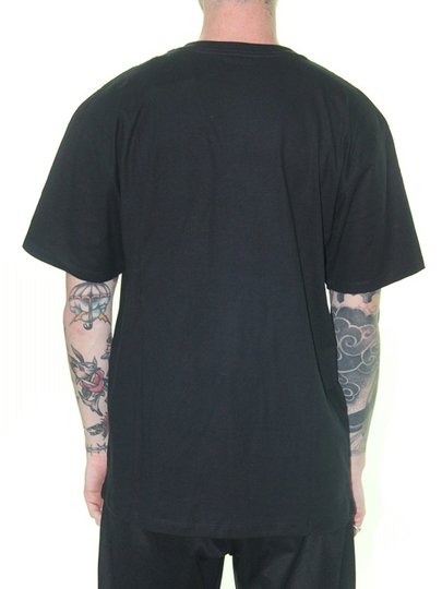 Camiseta Masculina Champion Script Logo Print Manga Curta Estampada - Preto