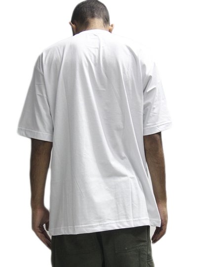 Camiseta Masculina Chocolate Chuck Over Manga Curta Estampada - Branco