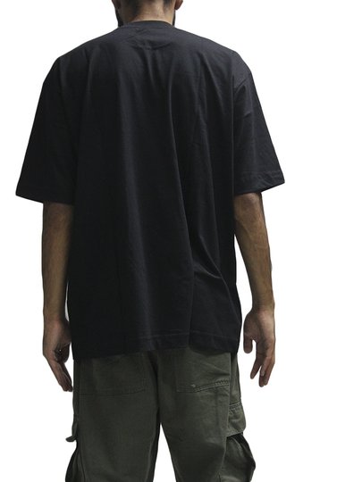 Camiseta Masculina Chocolate Chuck Over Manga Curta Estampada - Preto