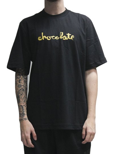 Camiseta Masculina Chocolate Og Chunk Manga Curta Estampada - Preto