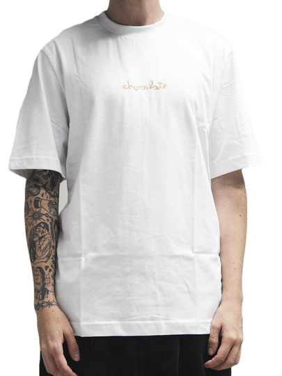 Camiseta Masculina Chocolate Og Chunk Square Manga Curta Estampada - Branco