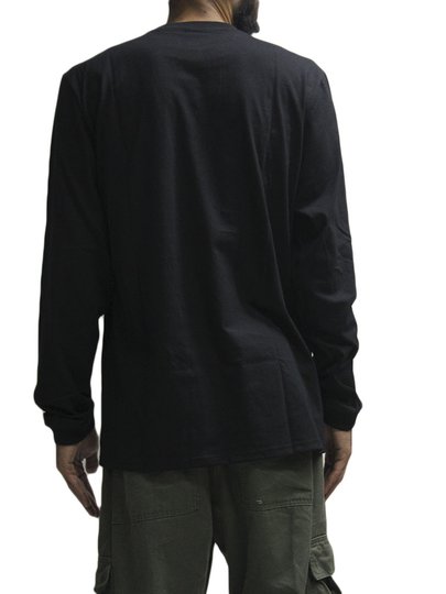 Camiseta Masculina Chocolate Og Square Manga Longa Estampada - Preto
