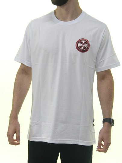 Camiseta Masculina Creature 78 Cross Manga Curta Estampada - Branco