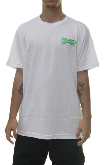 Camiseta Masculina Creature Trader Manga Curta Estampada - Branco