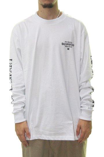 Camiseta Masculina DC Boxed In HLS Manga longa Estampada - Branco