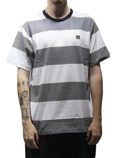 Camiseta Masculina DC Largestripe Star Manga Curta Estampada - Branco