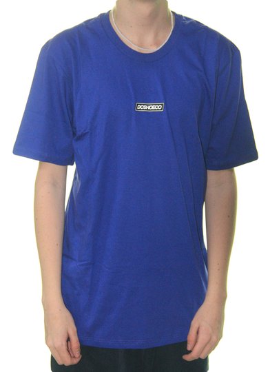Camiseta Masculina DC Printed Patch Manga Curta Estampada - Royal
