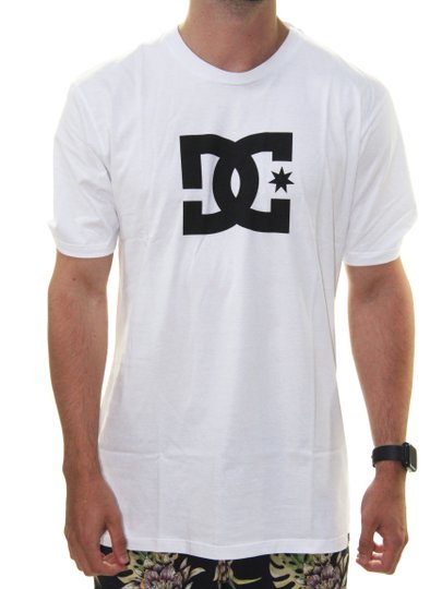 Camiseta Masculina DC Star HSS Manga Curta - Branco