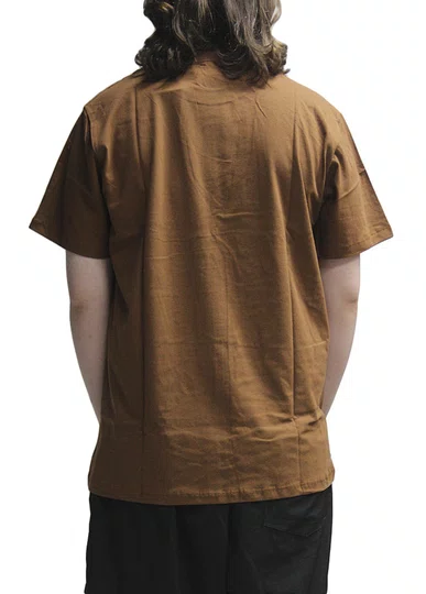 Camiseta Masculina DC Starco Manga Curta Estampada - Marrom