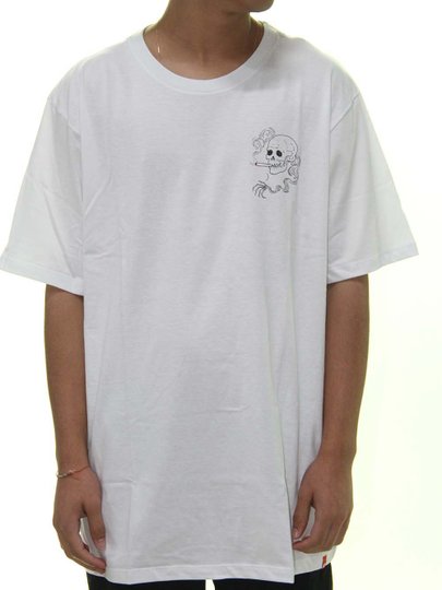 Camiseta Masculina DC TFunk Tatiana Manga Curta Estampado - Branco
