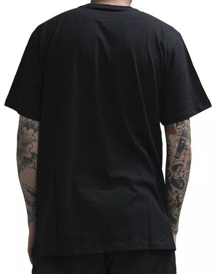 Camiseta Masculina DC Transfer Manga Curta Estampada - Preto