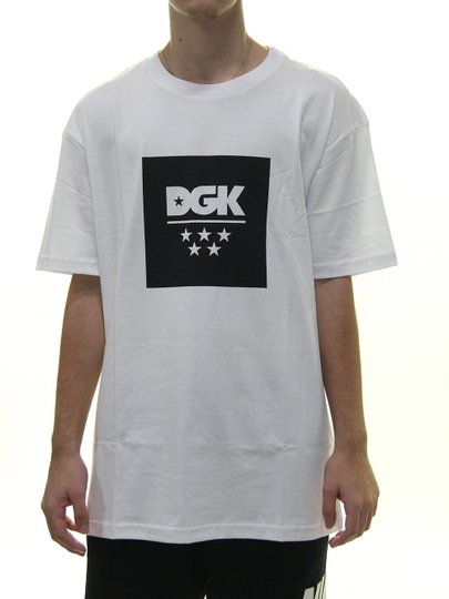 Camiseta Masculina DGK All Star Manga Curta Estampado - Branco