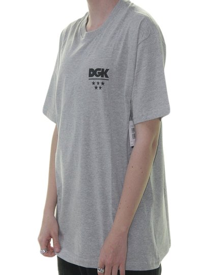 Camiseta Masculina DGK All Star Manga Curta Estampada - Cinza/Mescla