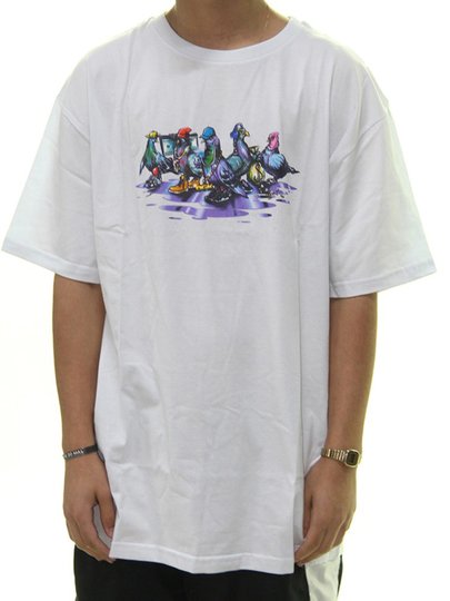 Camiseta Masculina DGK Coop Tee Big Manga Curta Estampada - Branco