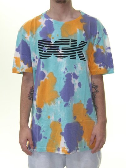 Camiseta Masculina DGK Levels Manga Curta Estampada - Tie Dye
