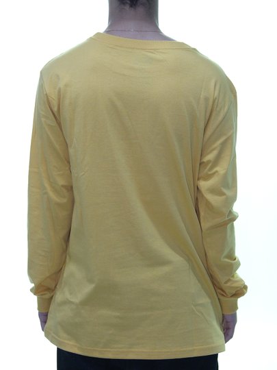 Camiseta Masculina DGK Script Manga Longa - Amarelo
