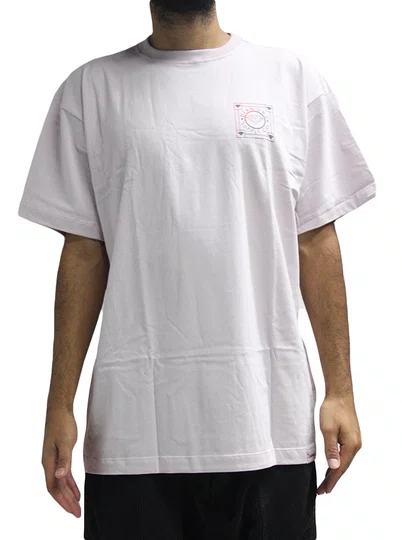 Camiseta Masculina Diamond All Over Gems Manga Curta Estampada - Bege
