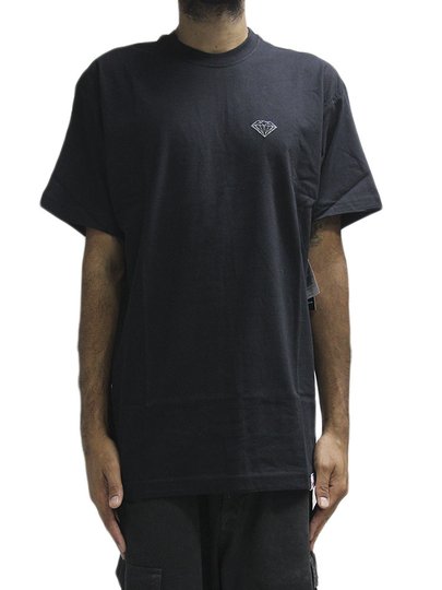 Camiseta Masculina Diamond Brilliant Manga Curta Estampada - Preto