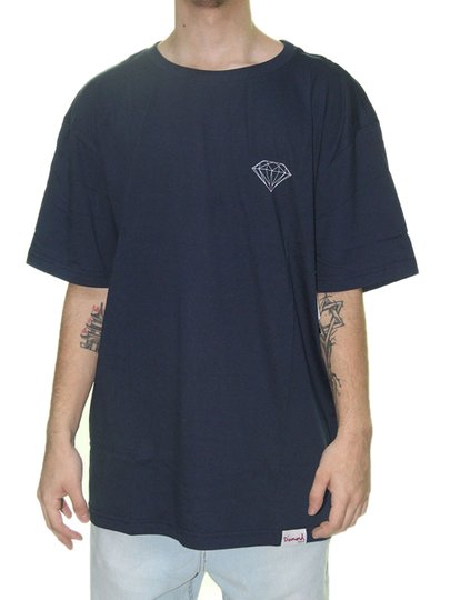 Camiseta Masculina Diamond Brilliant Manga Curta - Preto