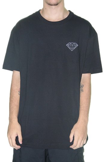 Camiseta Masculina Diamond Brilliant Tee Manga Curta Estampada - Preto