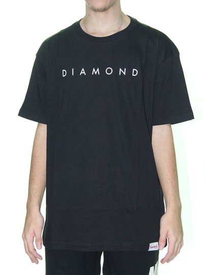 Camiseta Masculina Diamond Leeway Tee Manga Curta Estampado - Preto