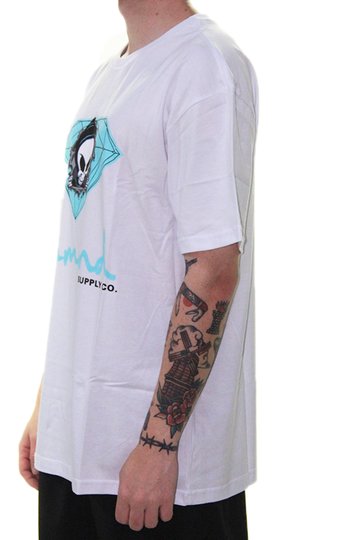 Camiseta Masculina Diamond Reaper Sign Tee Manga Curta Estampada - Branco