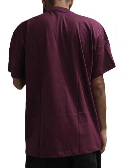 Camiseta Masculina Diamond Sign Manga Curta Estampada - Vinho