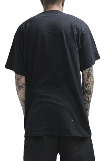 Camiseta Masculina Diamond Skate Life Cross Manga Curta Estampada - Preto