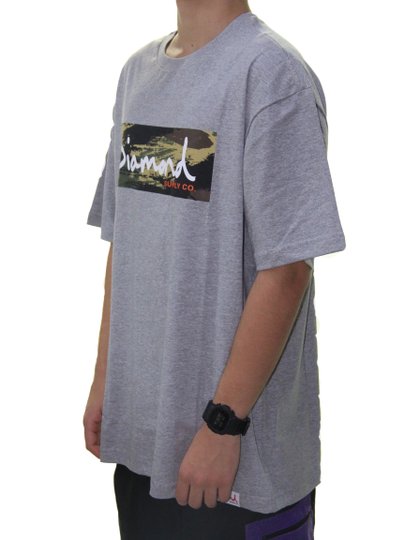 Camiseta Masculina Diamond Special Forces Box Manga Curta - Cinza/Mesclado
