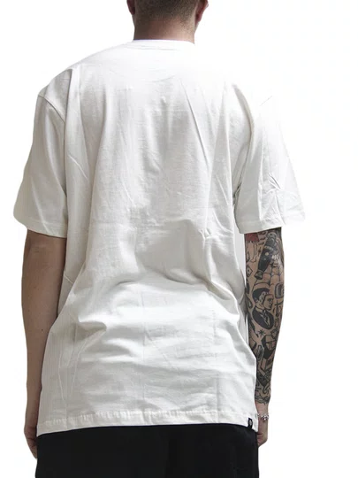 Camiseta Masculina Element Basic Crew Manga Curta Estampada - Off White