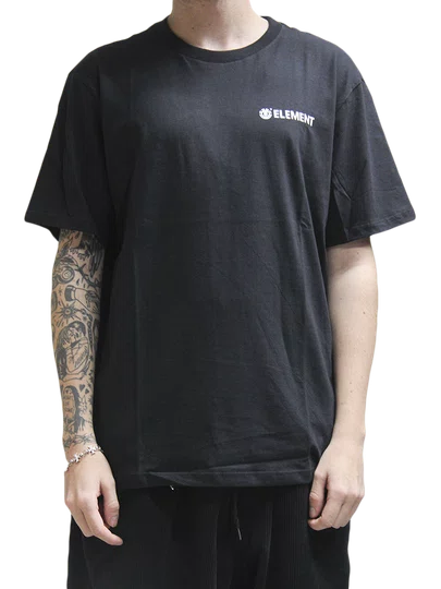 Camiseta Masculina Element Blazin Chest Manga Curta Estampada - Preto