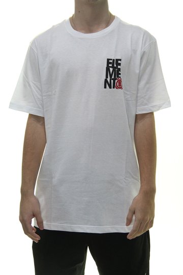 Camiseta Masculina Element Colowell Manga Curta - Branco 