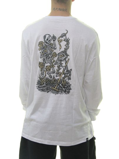 Camiseta Masculina Element Dance Manga Longa Estampada - Branco