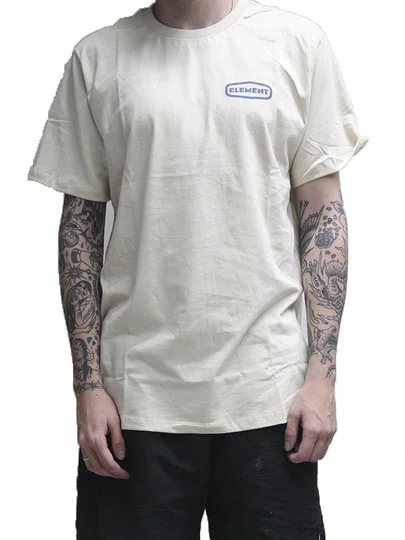 Camiseta Masculina Element Grip It Manga Curta Estampada - Areia