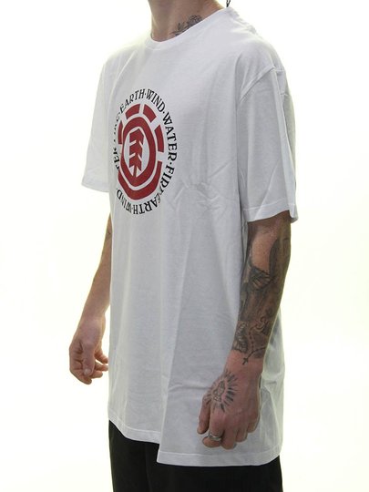 Camiseta Masculina Element M/C Seal Manga Curta Estampada - Branco