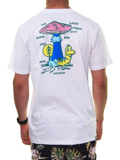 Camiseta Masculina Element M/C Spores Manga Curta Estampada - Branco