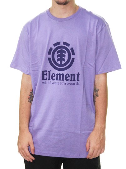 Camiseta Masculina Element M/C Vertical Manga Curta Estampada - Roxo Claro