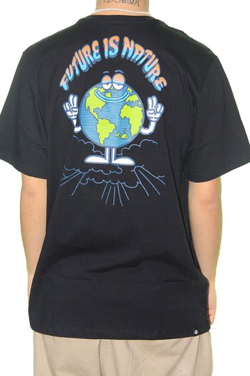 Camiseta Masculina Element Renard Manga Curta Estampada - Preto