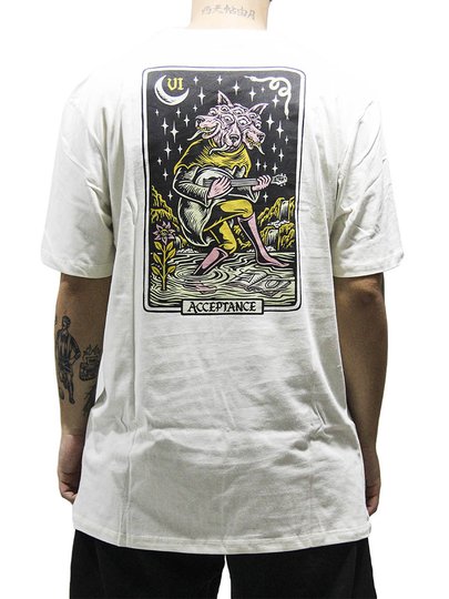 Camiseta Masculina Element Timber Acceptance Manga Curta Estampada - Off White