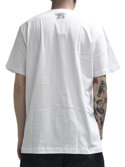 Camiseta Masculina Federal Art Jamai Manga Curta Estampada - Branco