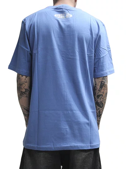 Camiseta Masculina Federal Art Scope Manga Curta Estampada - Azul