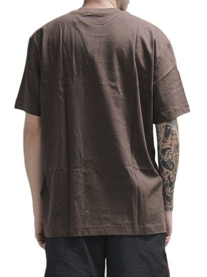 Camiseta Masculina Fila Box Union Classics Manga Curta Estampada - Marrom