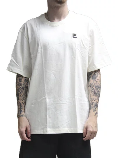 Camiseta Masculina Fila Comfort Italia Drawing Union - Off White
