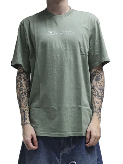 Camiseta Masculina Freesurf Buttom Manga Curta - Verde